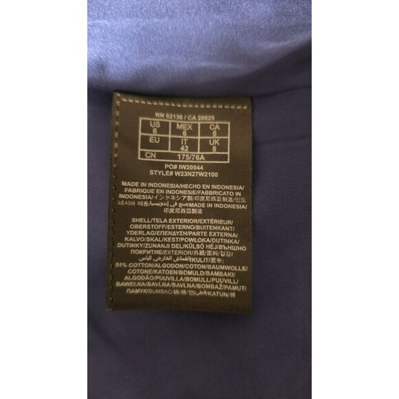 Guess Blazer Women Size 6 Black Tuxedo Formal Satin One Button Jack Cocktail Y2K - Picture 8 of 10